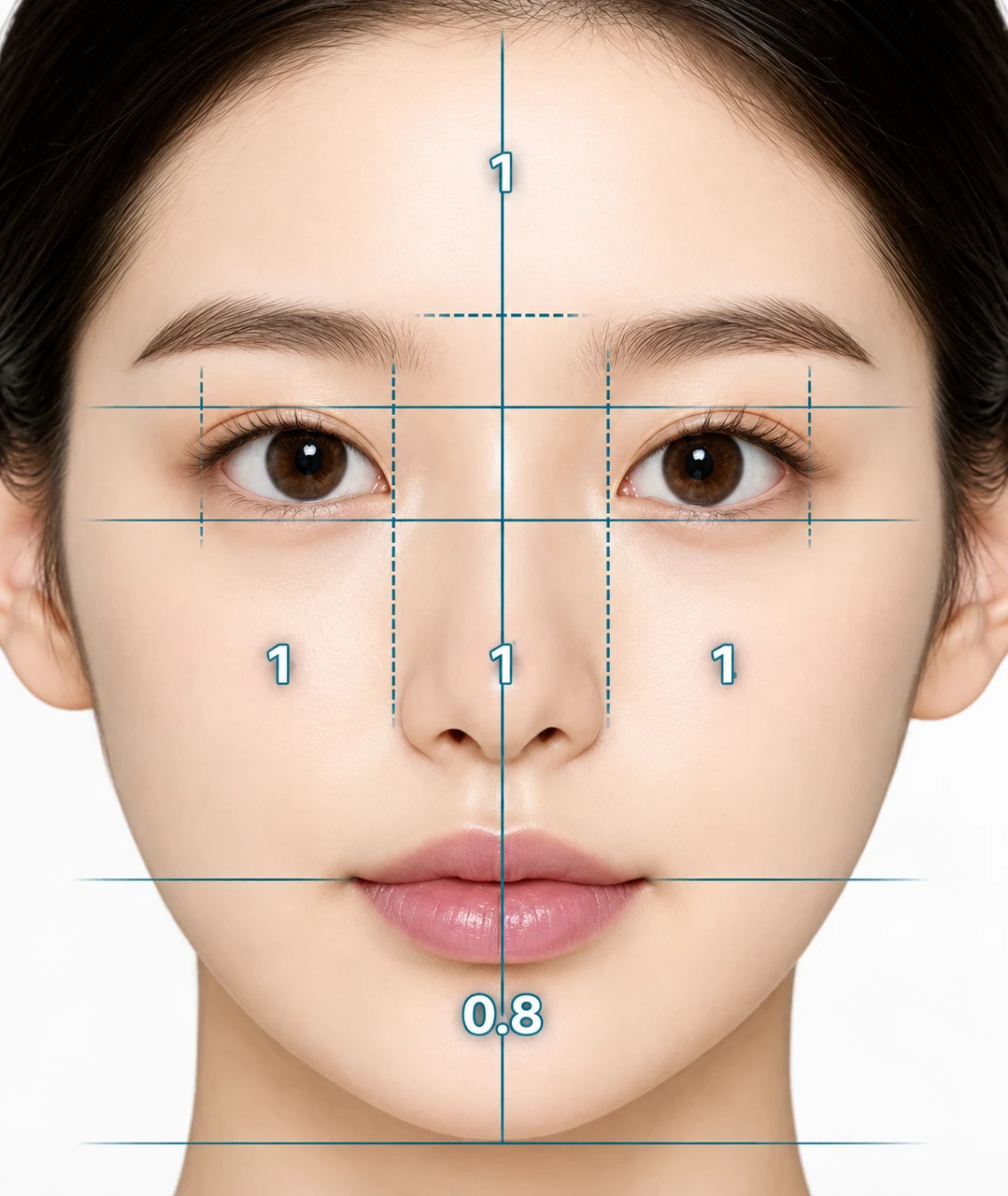 顔全体の比率
