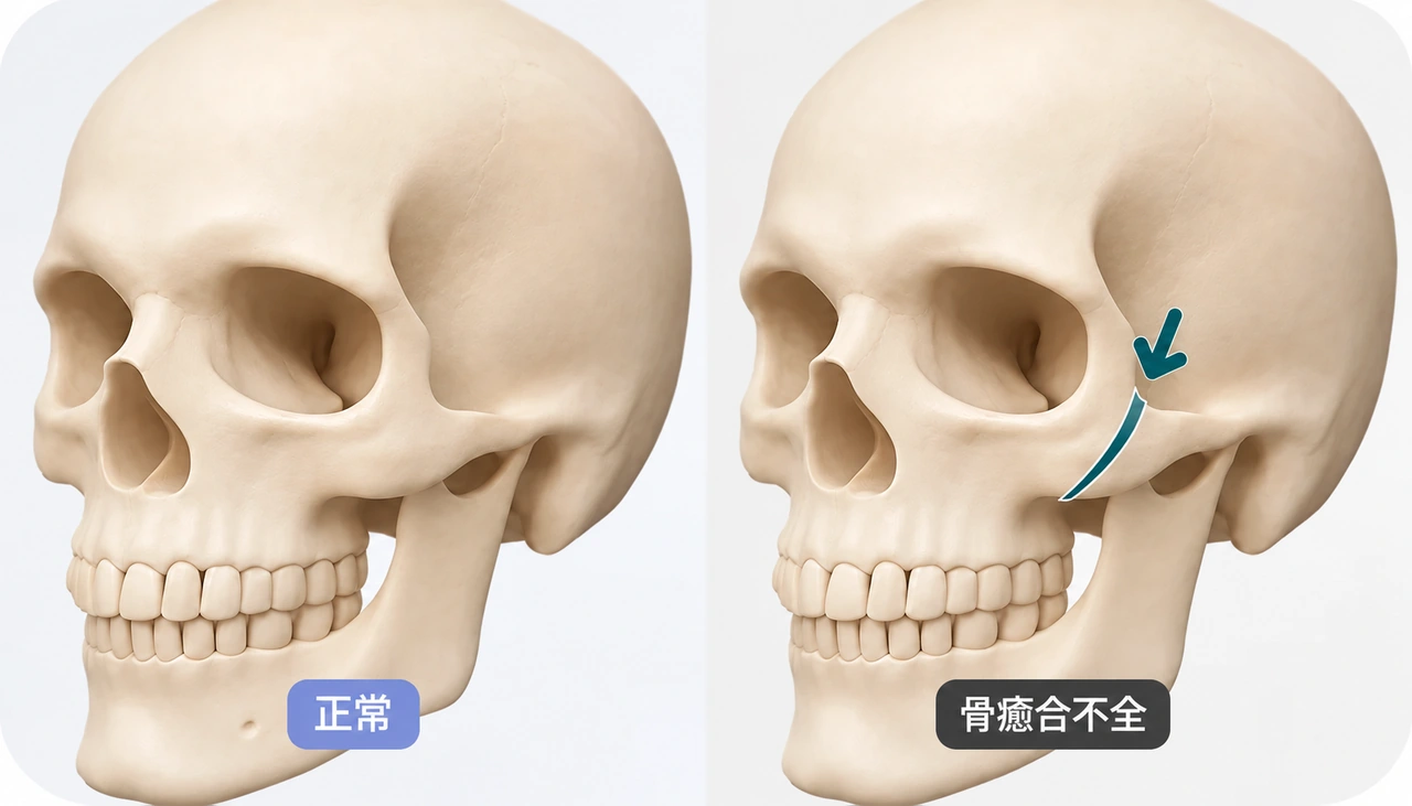 頬骨の輪郭比較